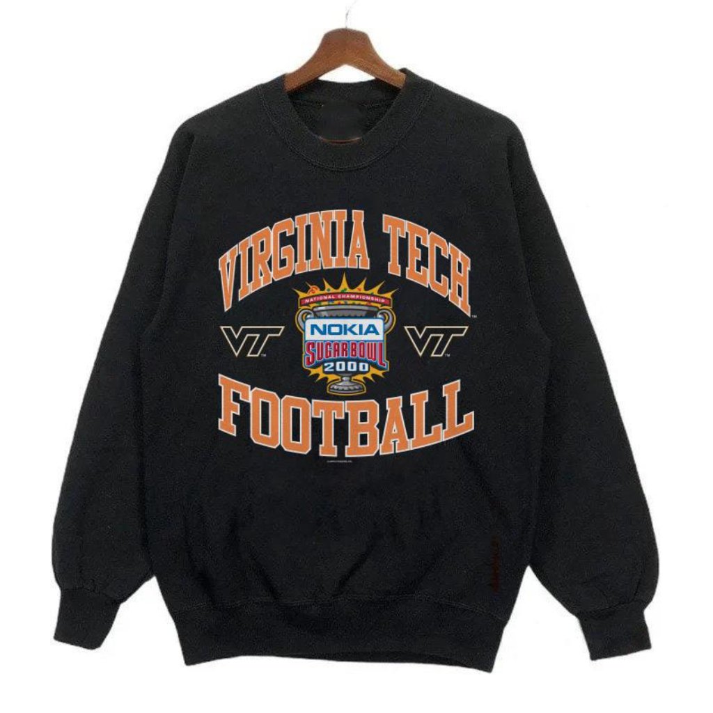 Vintage 2000 Sugar Bowl Virginia Tech Football Sweatshirt Shirt Tee Retro